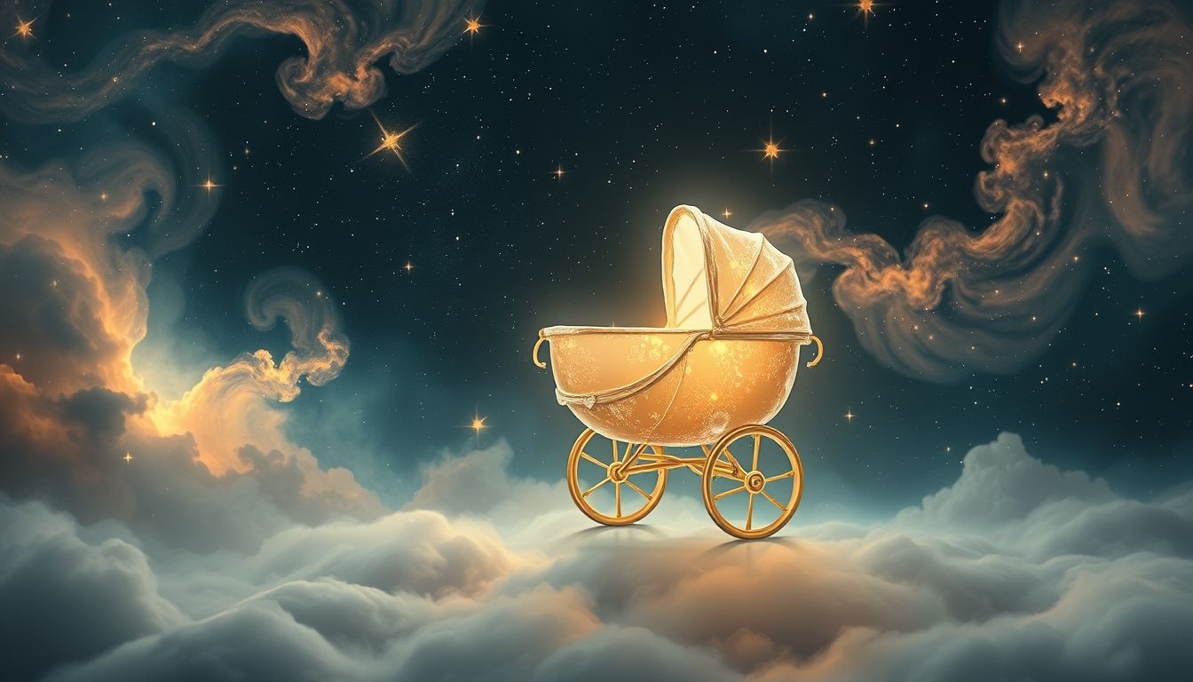 Een rammelende kinderwagen droom symboliseert onrust in gezin.