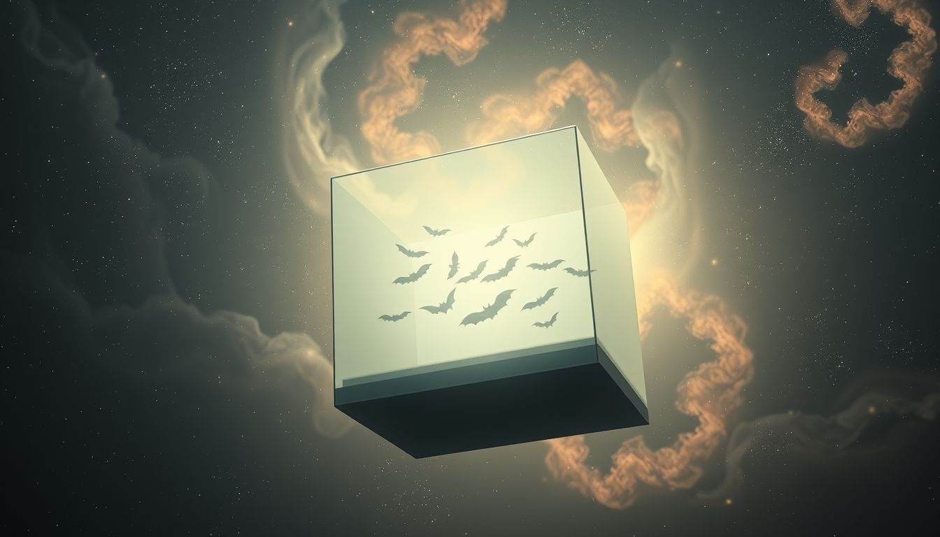 Dromen over vleermuizen in een doos symboliseren emotionele opgeslotenheid.