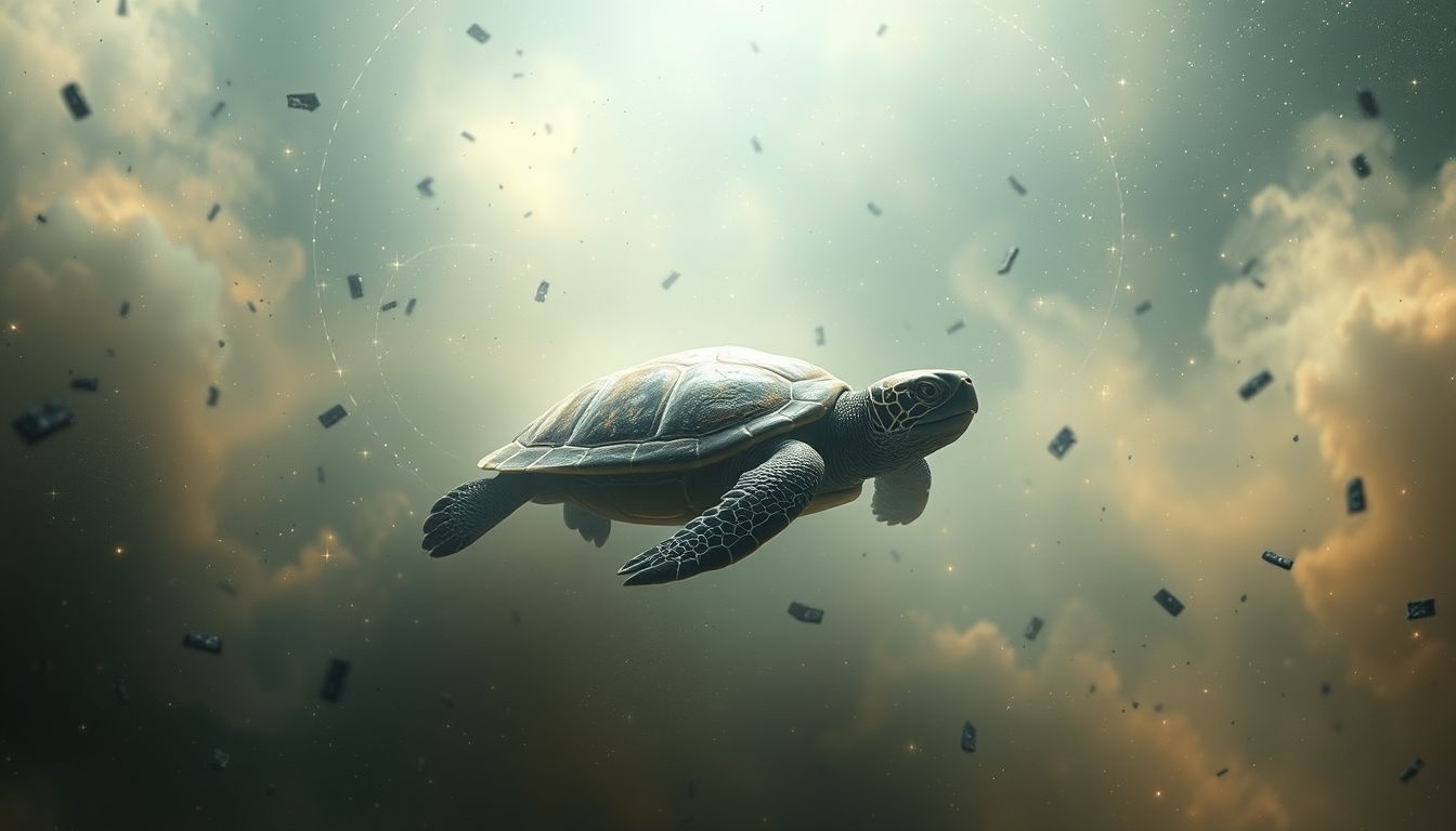 Een vuile omgeving symboliseert emotionele onzekerheid in schildpaddendromen.