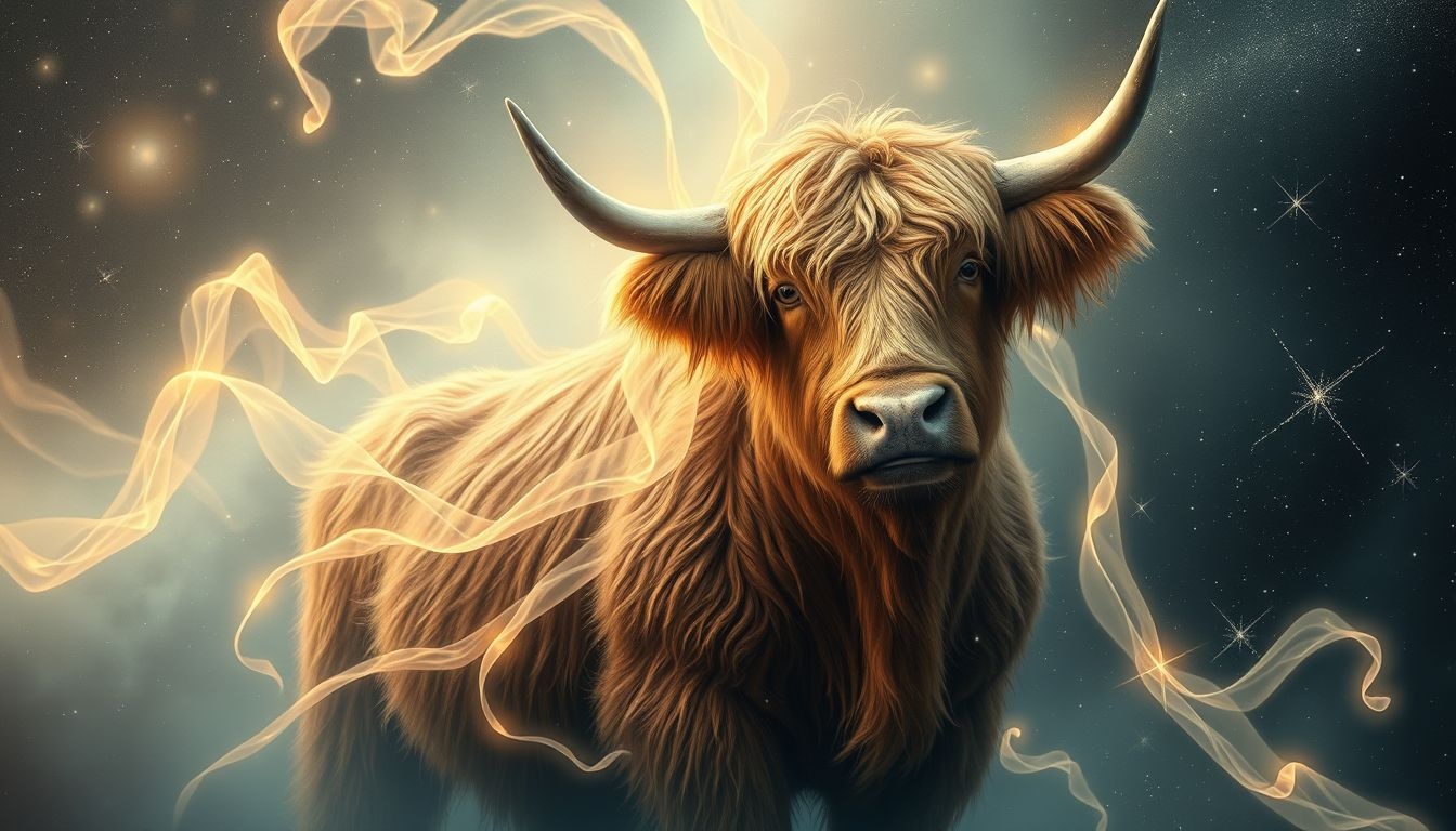 Het temmen van een hooglander symboliseert controle over innerlijke kracht.