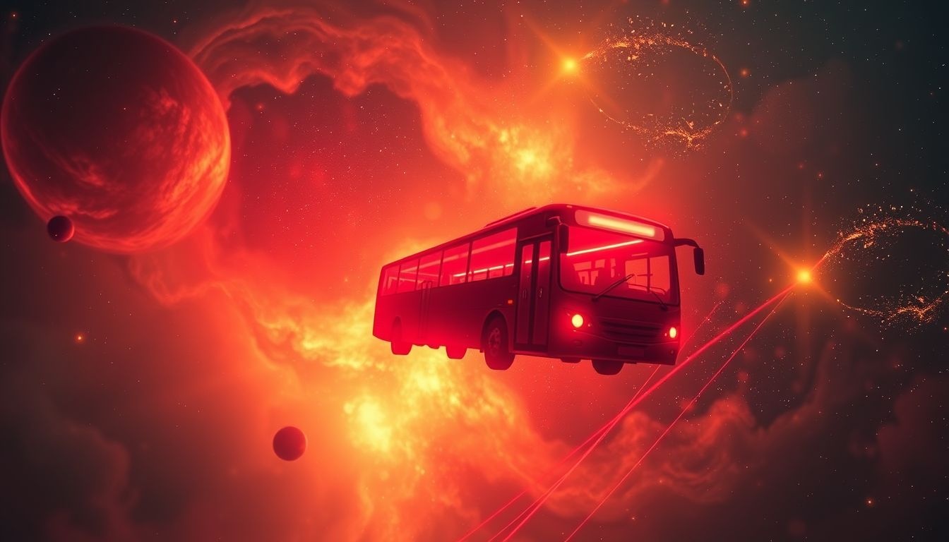 Een rode bus symboliseert passie en onverwachte veranderingen in dromen.