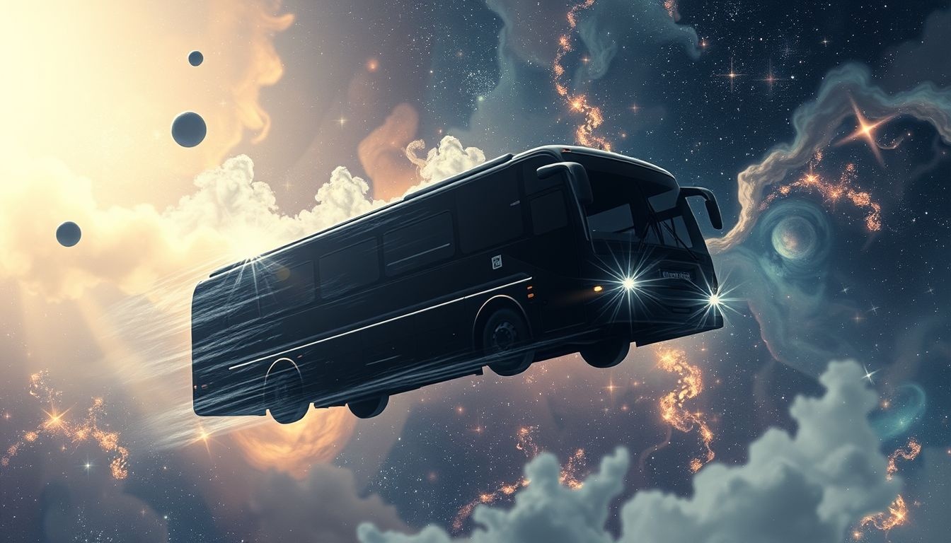 Een zwarte bus symboliseert mysterie en onbewuste emoties in dromen.