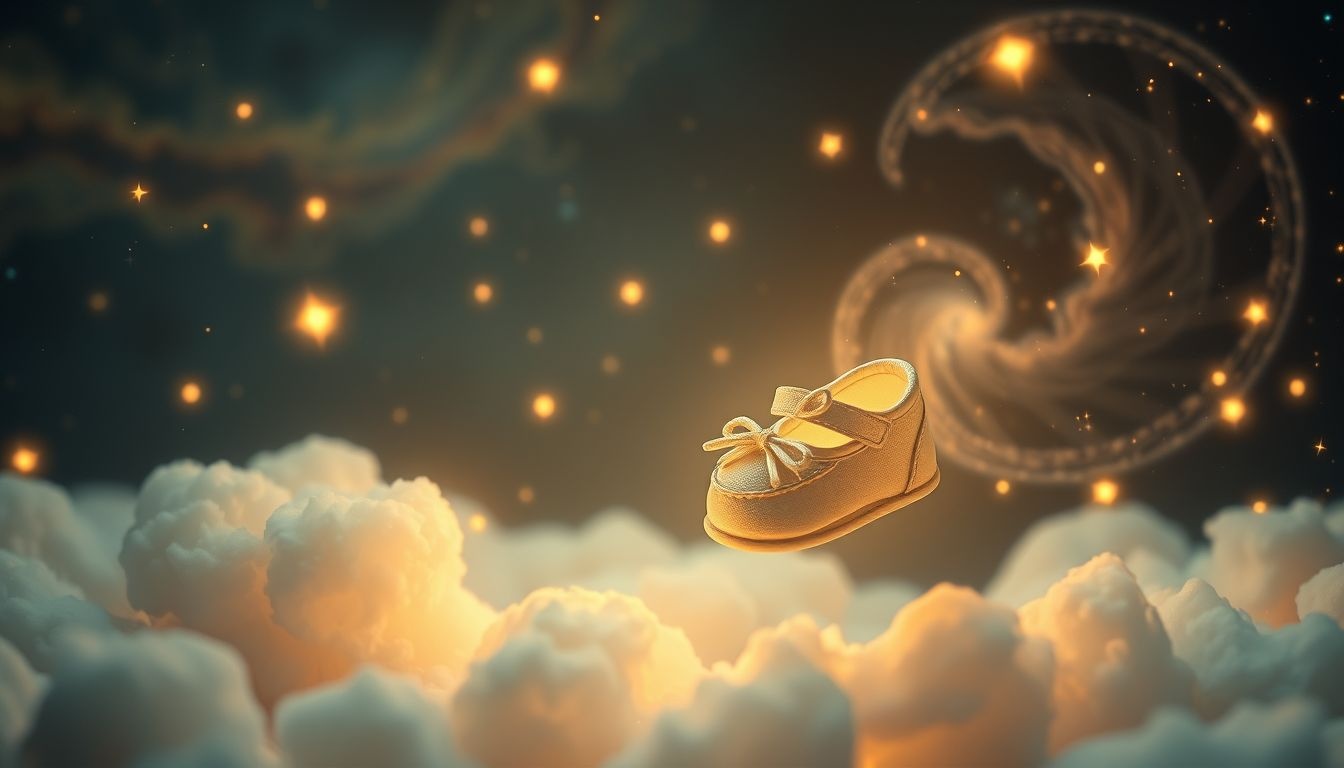 Het verliezen van babyschoentjes symboliseert verlies van onschuld en bescherming.
