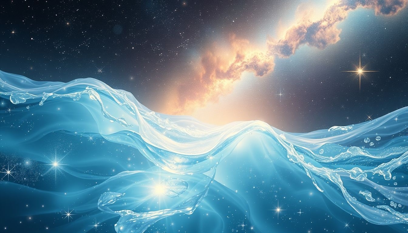 Een overstroming met helder water symboliseert emotionele zuivering.