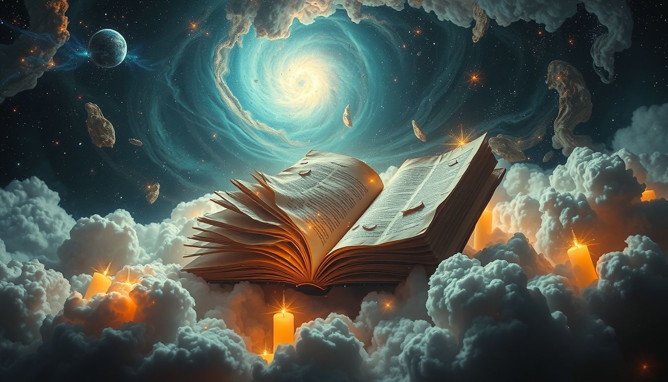 Rottende boeken symboliseren vastgelopen kennis en verouderde overtuigingen.