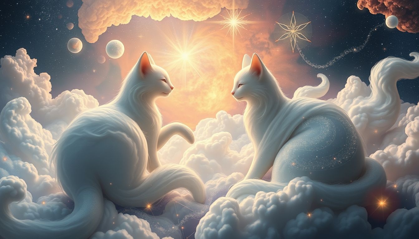 Dromen over katten symboliseren vaak intuïtie en mysterie.