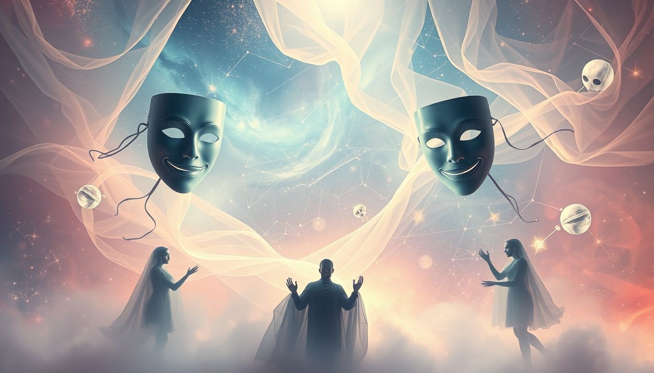 Maskers in dromen symboliseren verborgen emoties en bedrog.
