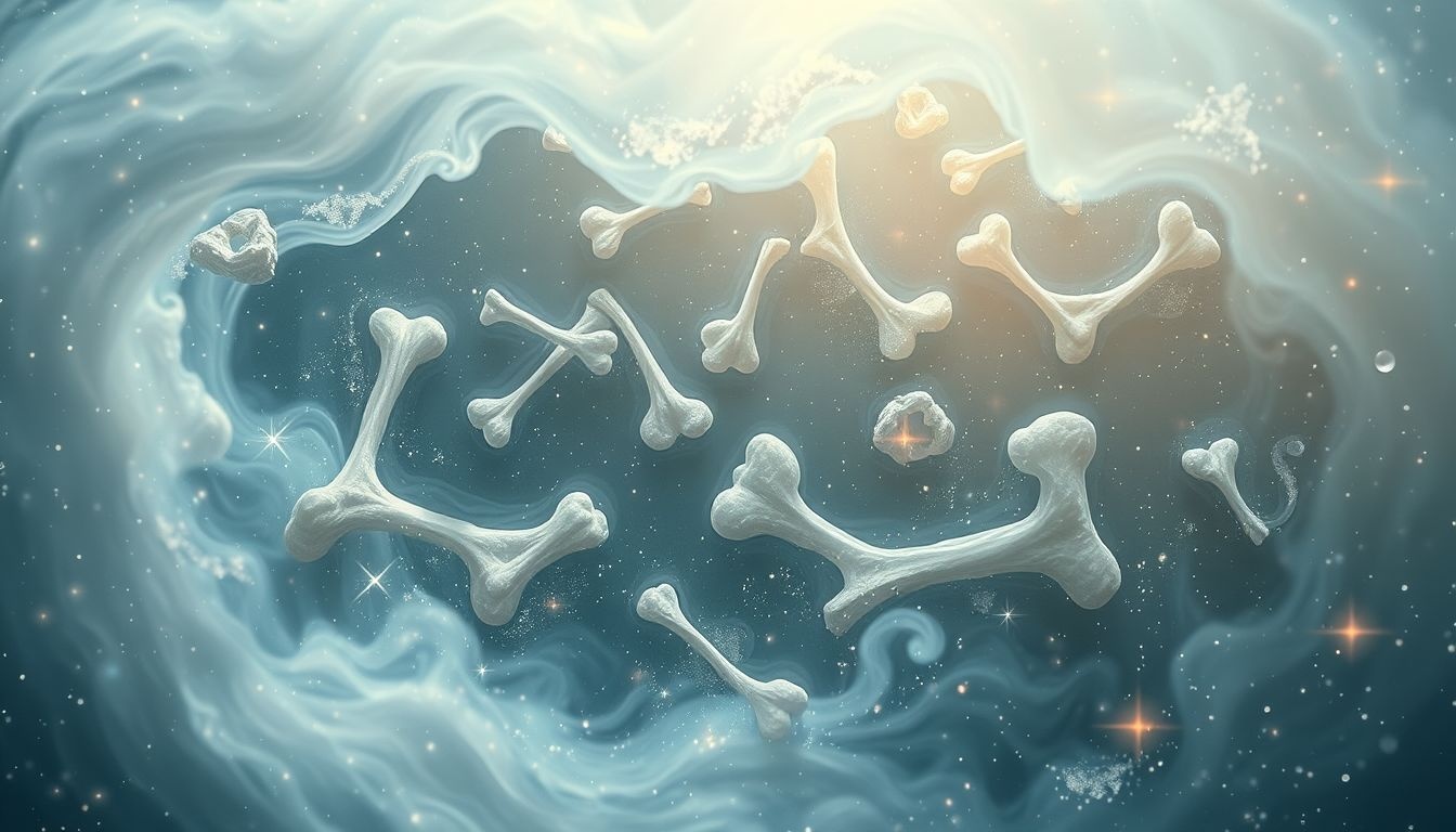 Dromen over botten in water symboliseren onderdrukte emoties en heling.