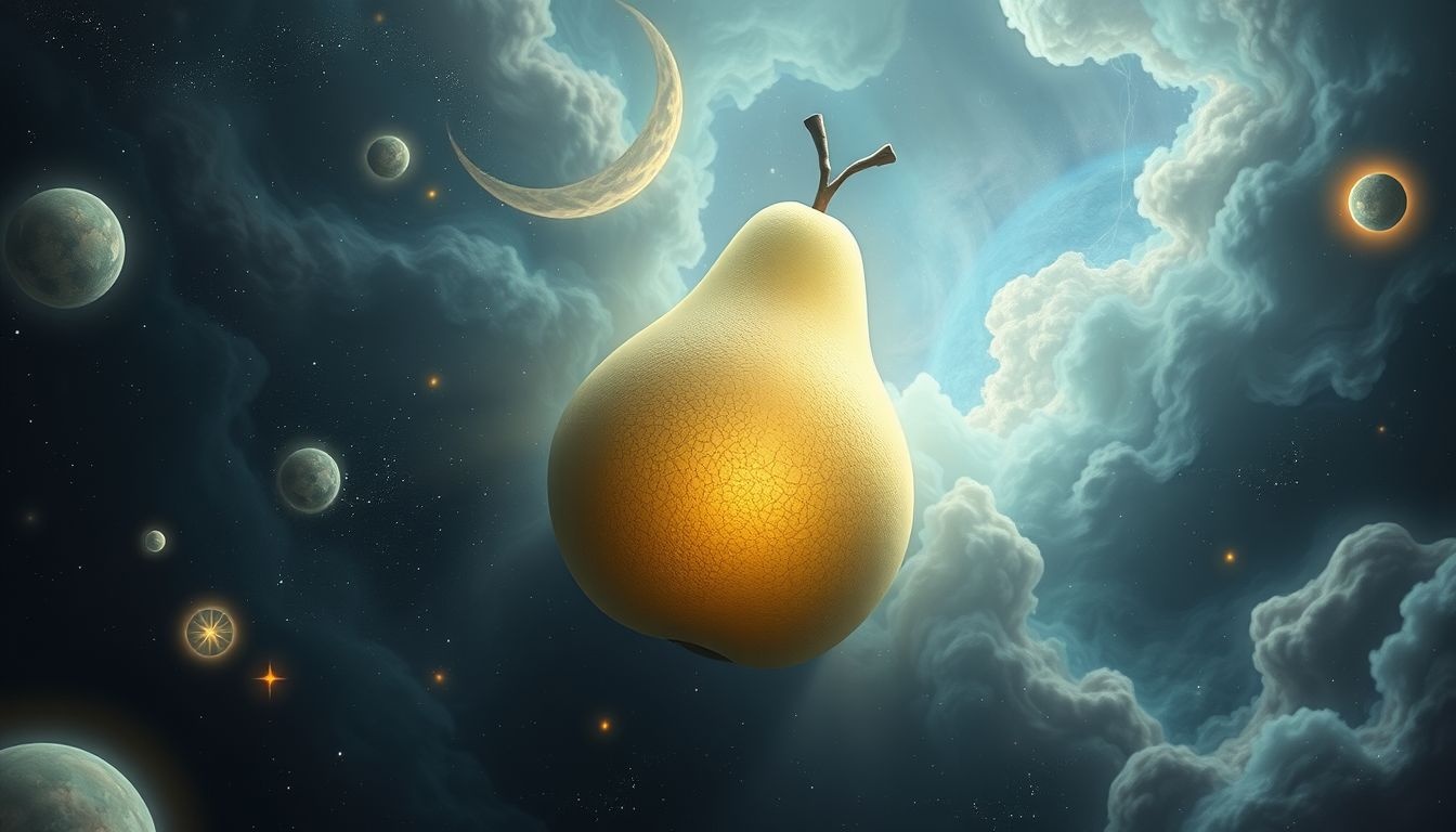 Dromen over grote peren symboliseren overvloed en succesvolle groei.