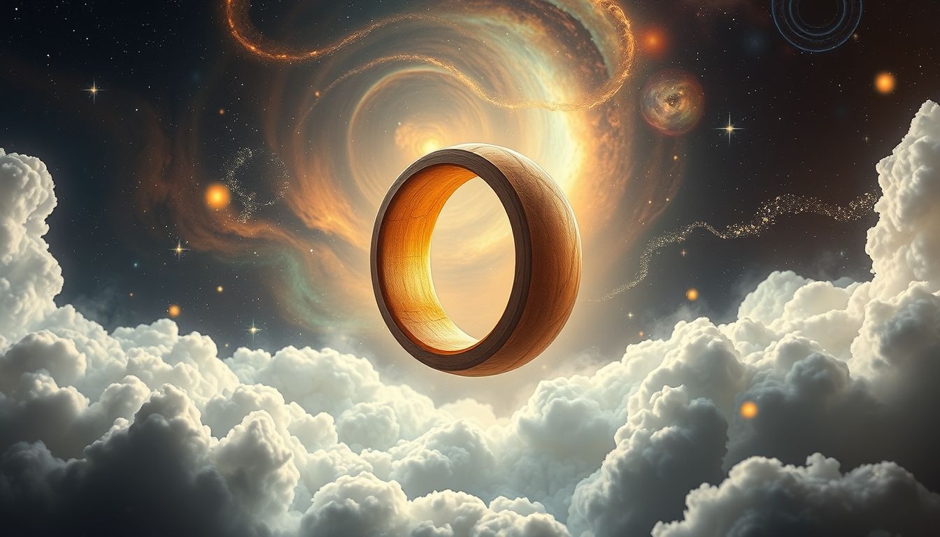 Dromen over houten trouwringen symboliseren natuurlijke duurzaamheid en verbondenheid.