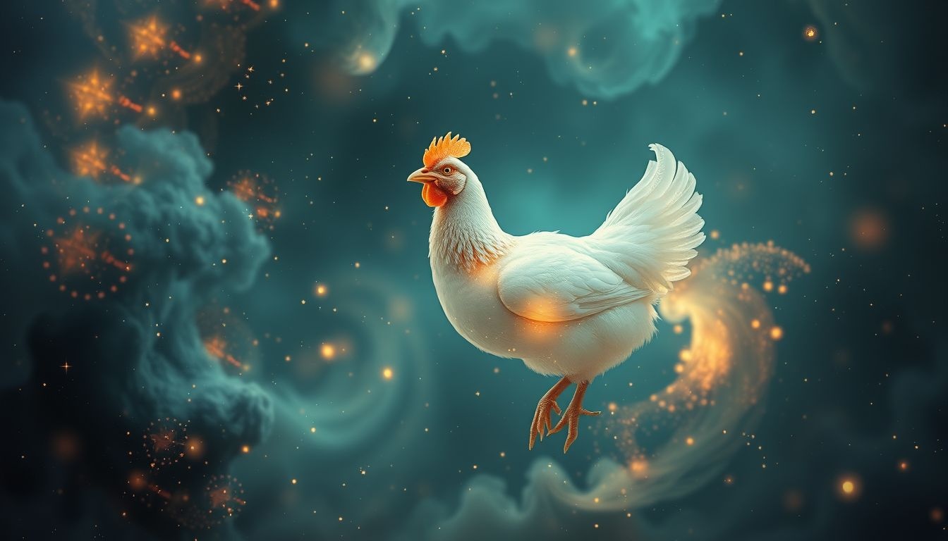 Dromen over kakelende kippen symboliseren vaak sociale roddels en waarschuwingen.