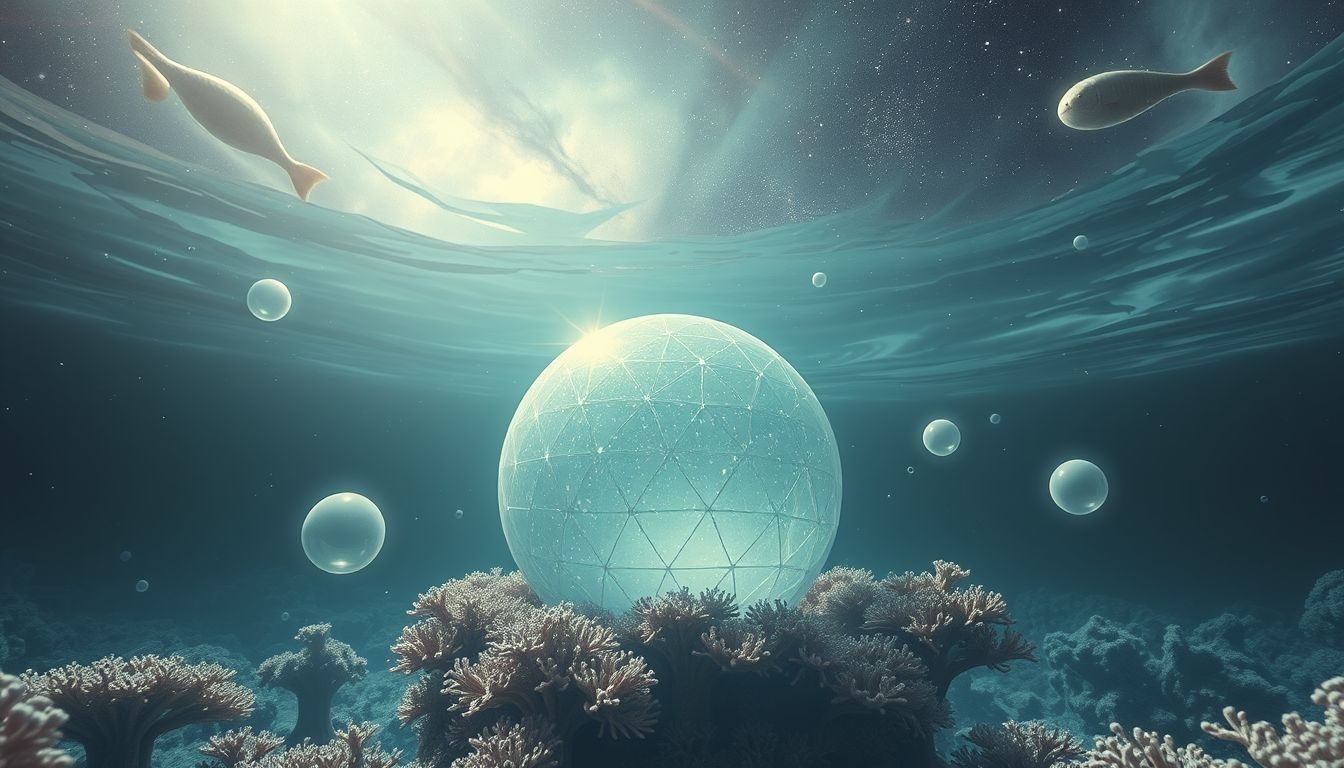 Dromen over een koepel onder water symboliseren verborgen emoties en intuïtie.