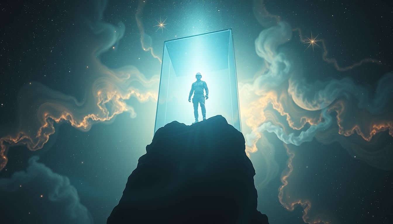Dromen over een mijnwerker in een lift symboliseert opkomende innerlijke inzichten.