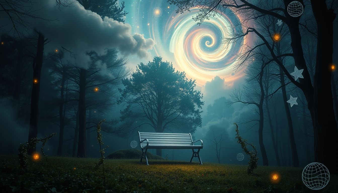 Dromen over rustbanken in bossen symboliseren innerlijke rust en herstel.