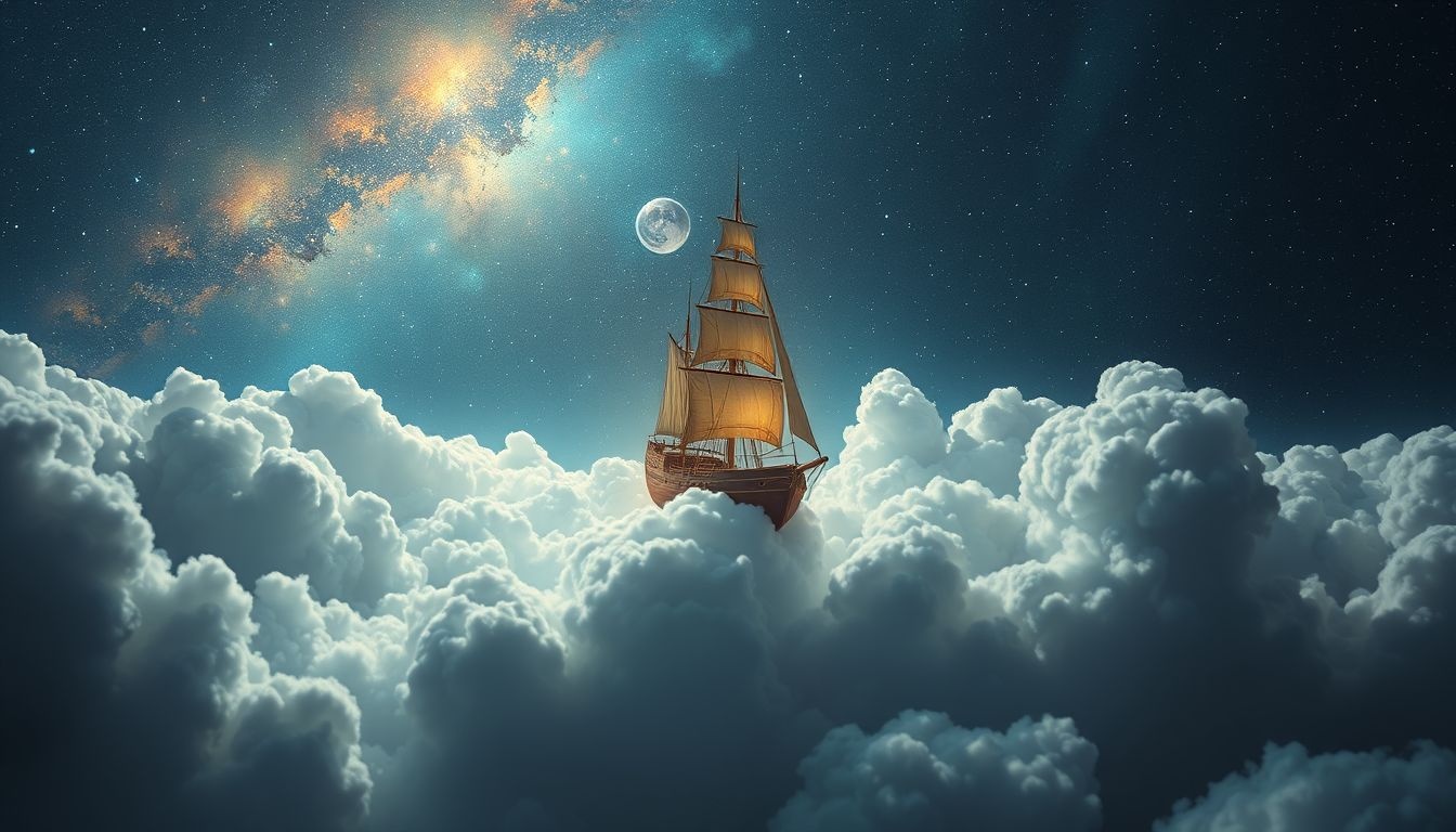 Dromen over een schip zonder wind symboliseren innerlijke kracht en zelfsturing.