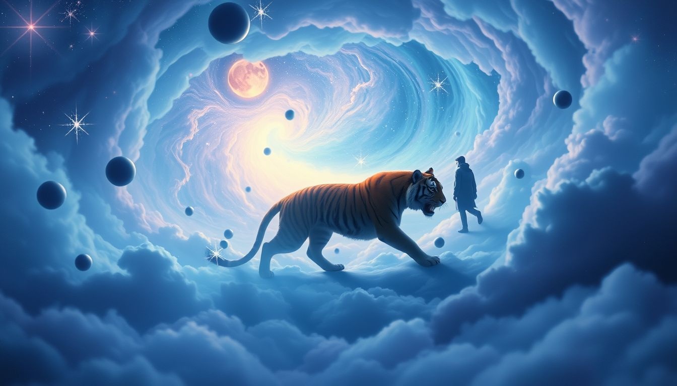 Een tijger die je achtervolgt symboliseert angst en confrontatie.