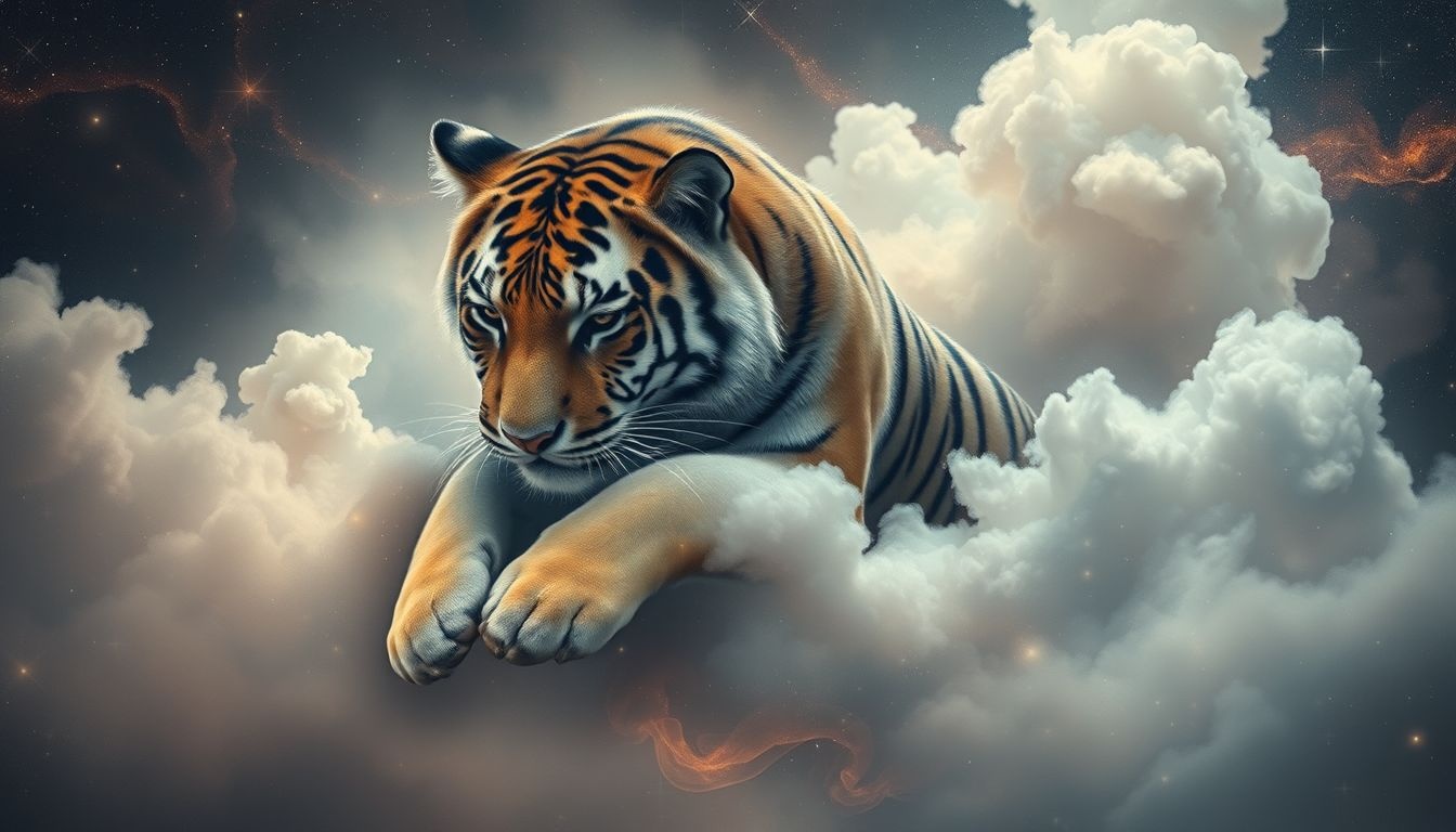 Een verdrietige tijger in dromen symboliseert innerlijke kwetsbaarheid en kracht.