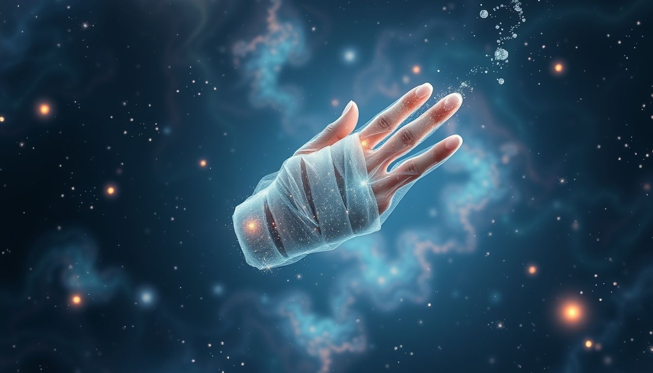 Dromen over verband symboliseert genezing en emotioneel herstel.