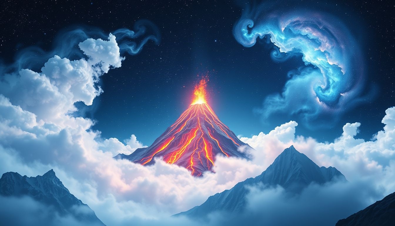 Dromen over vulkanen symboliseren vaak onderdrukte emoties en transformatie.