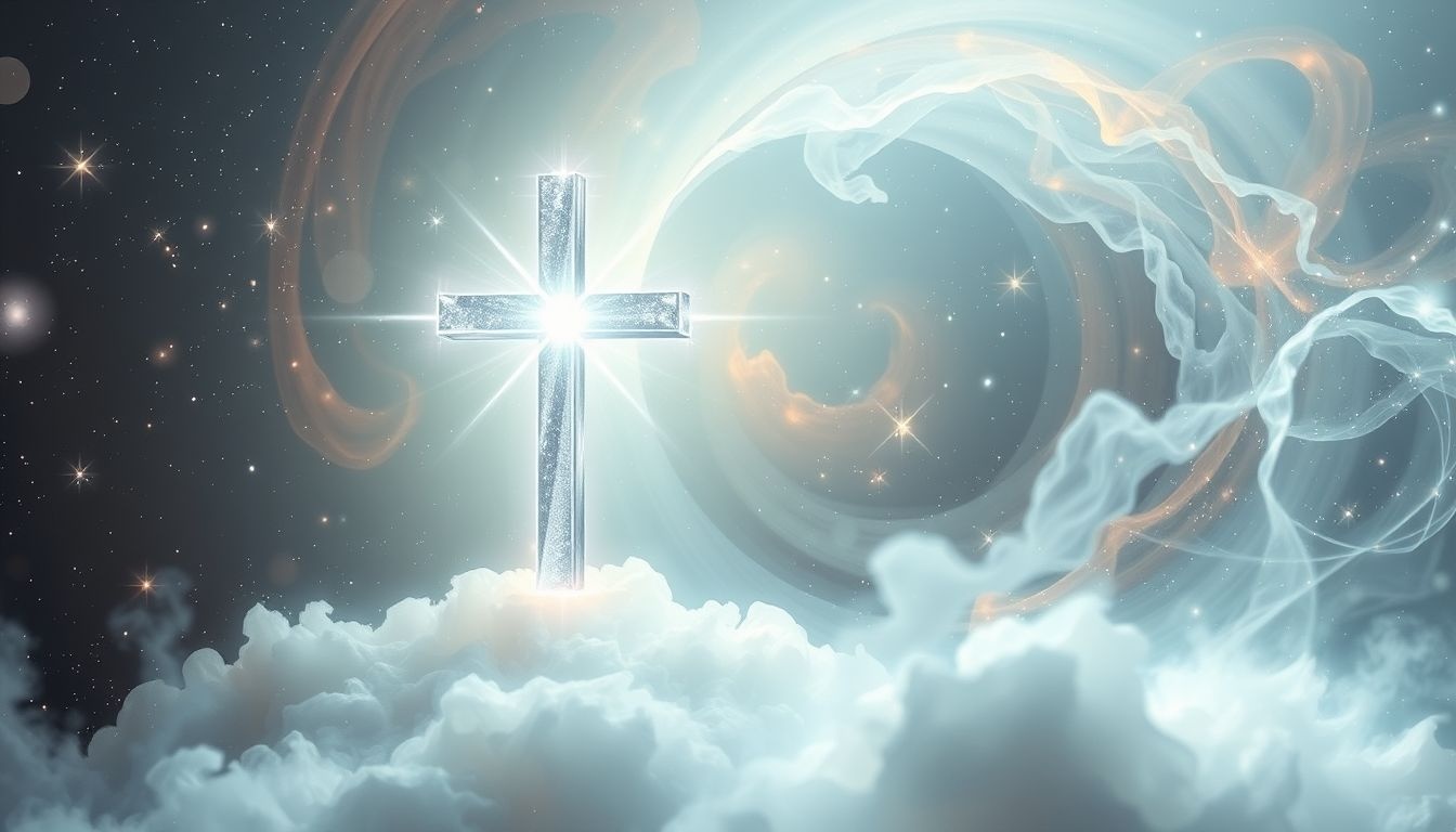Een zilveren kruis symboliseert vaak spirituele bescherming en zuiverheid.