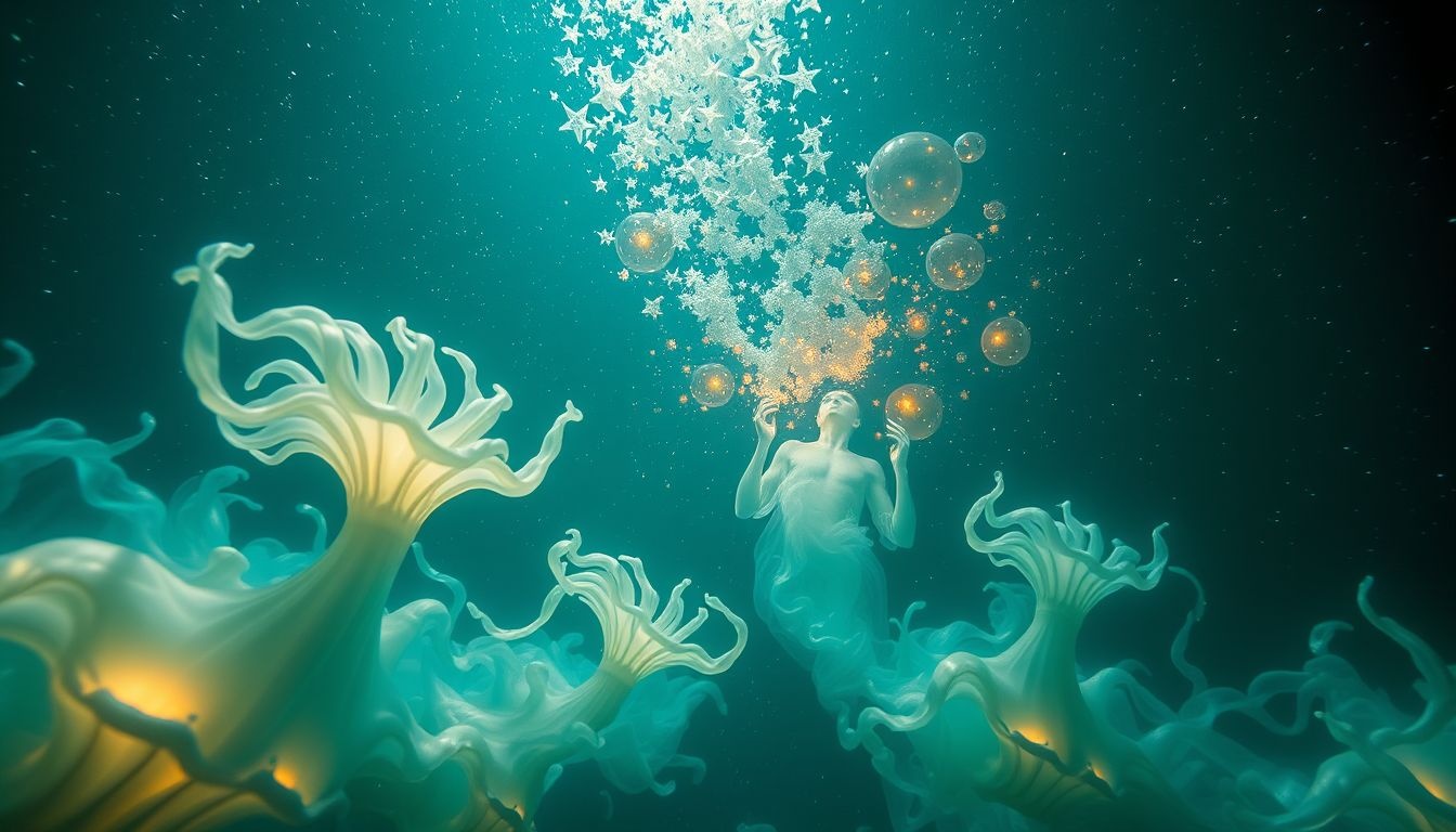 Dromen over ademen onder water symboliseert emotionele flexibiliteit en vrijheid.