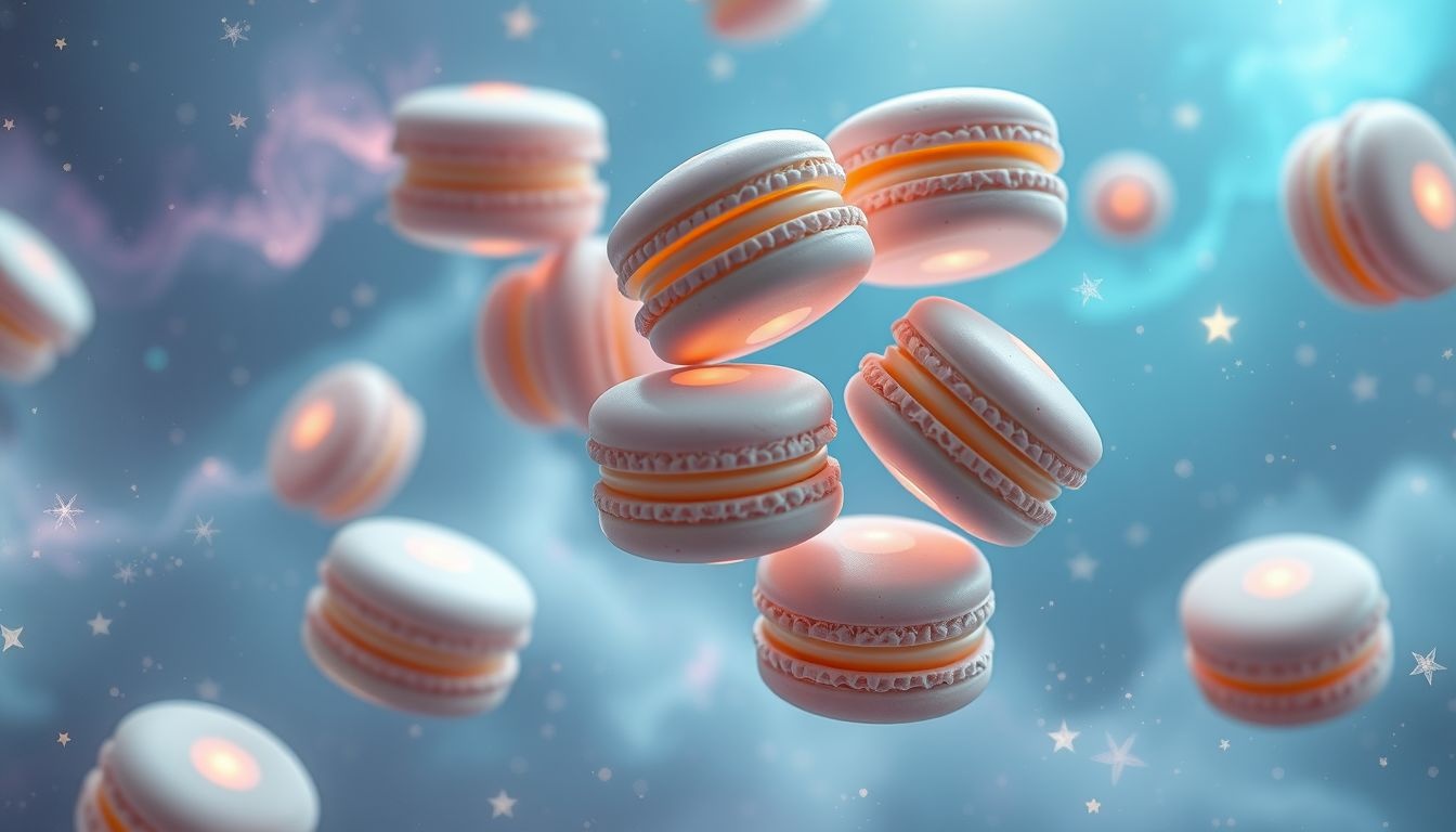 Dromen over macarons delen symboliseert geheime vreugde en verbondenheid.