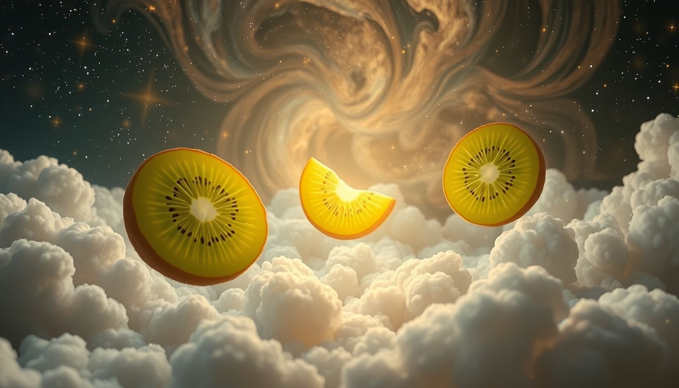 Dromen over kiwi eten symboliseert nieuwe energie en groei.