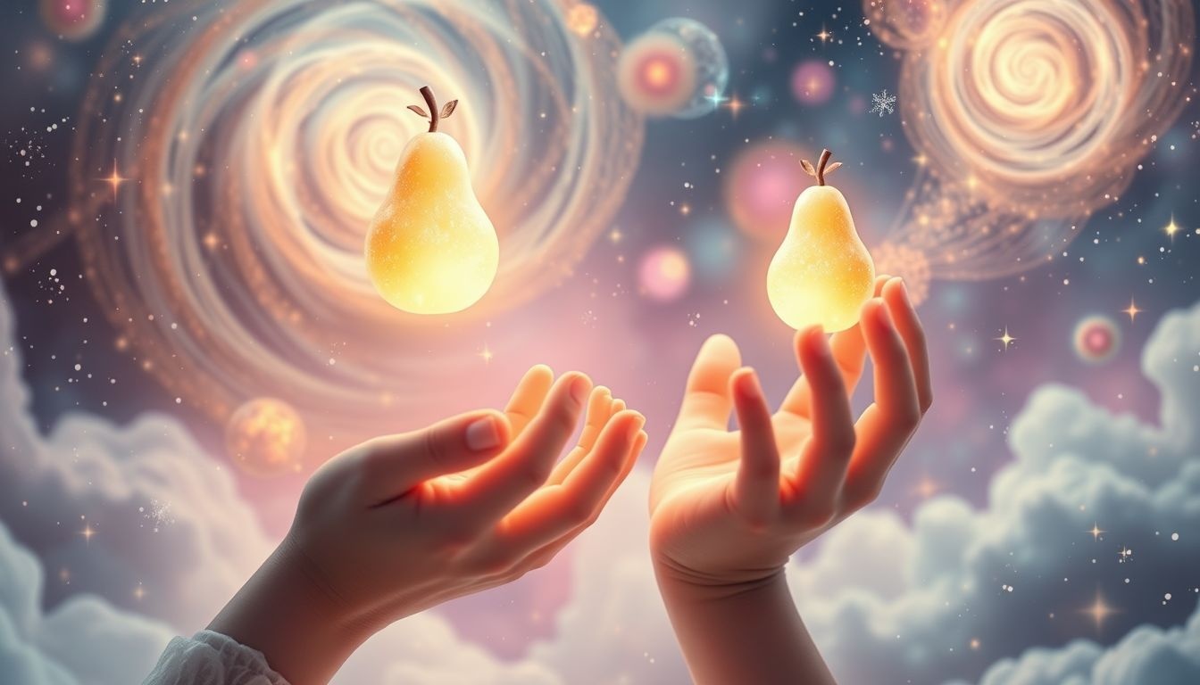 Dromen over peren symboliseren vaak voorspoed en emotionele groei.