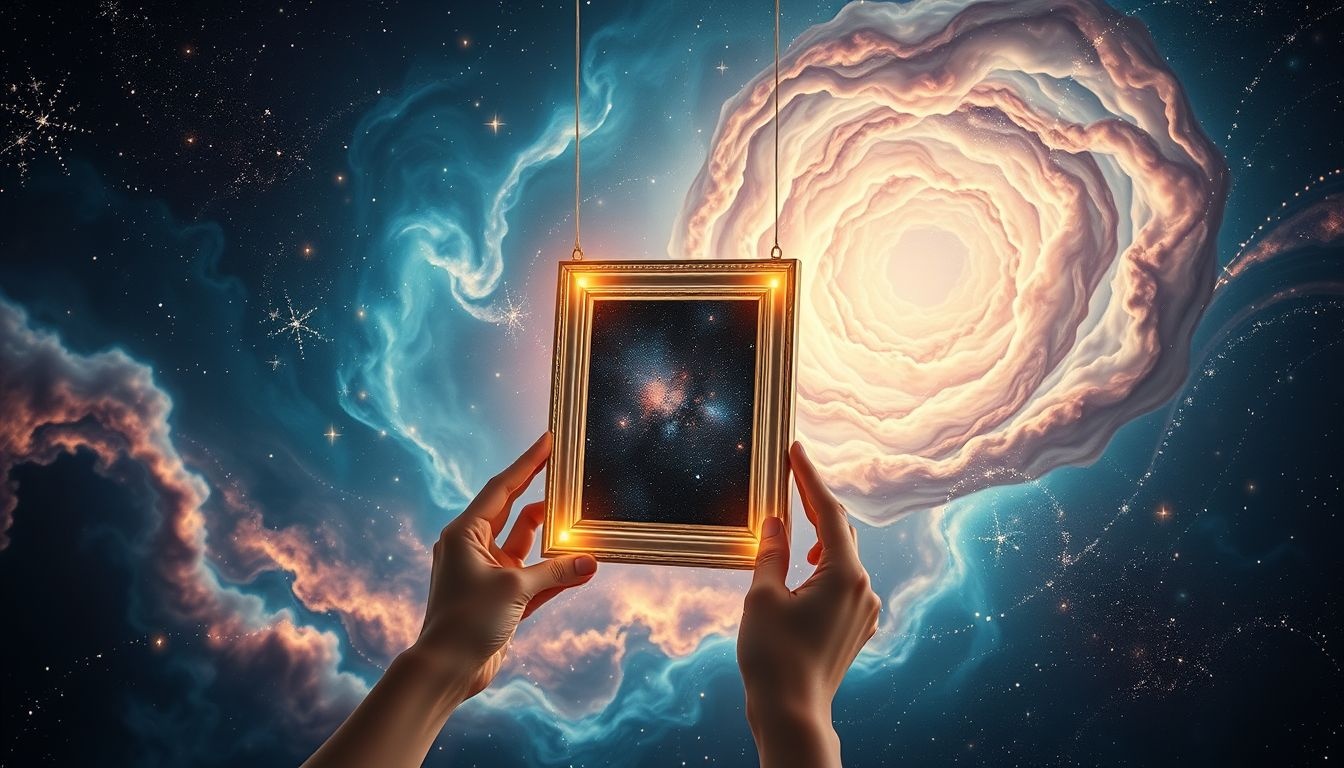 Dromen over het ophangen van een foto symboliseert herinneringen vastleggen.