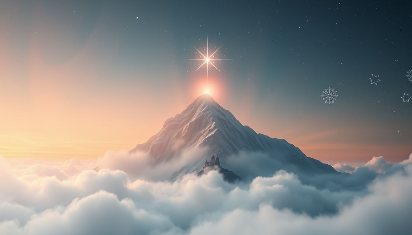 Een klooster in bergen symboliseert innerlijke rust en spirituele groei.