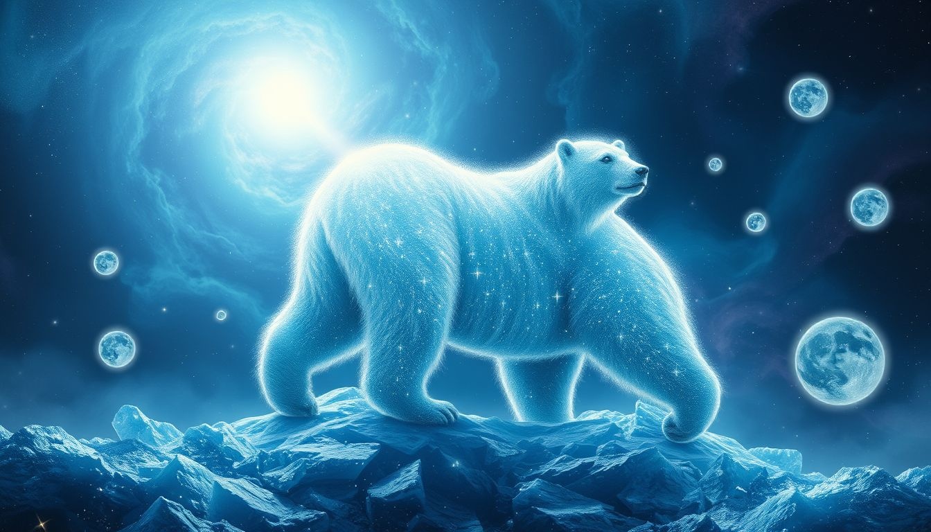 Witte beren symboliseren kracht en het omgaan met isolatie tijdens dromen.