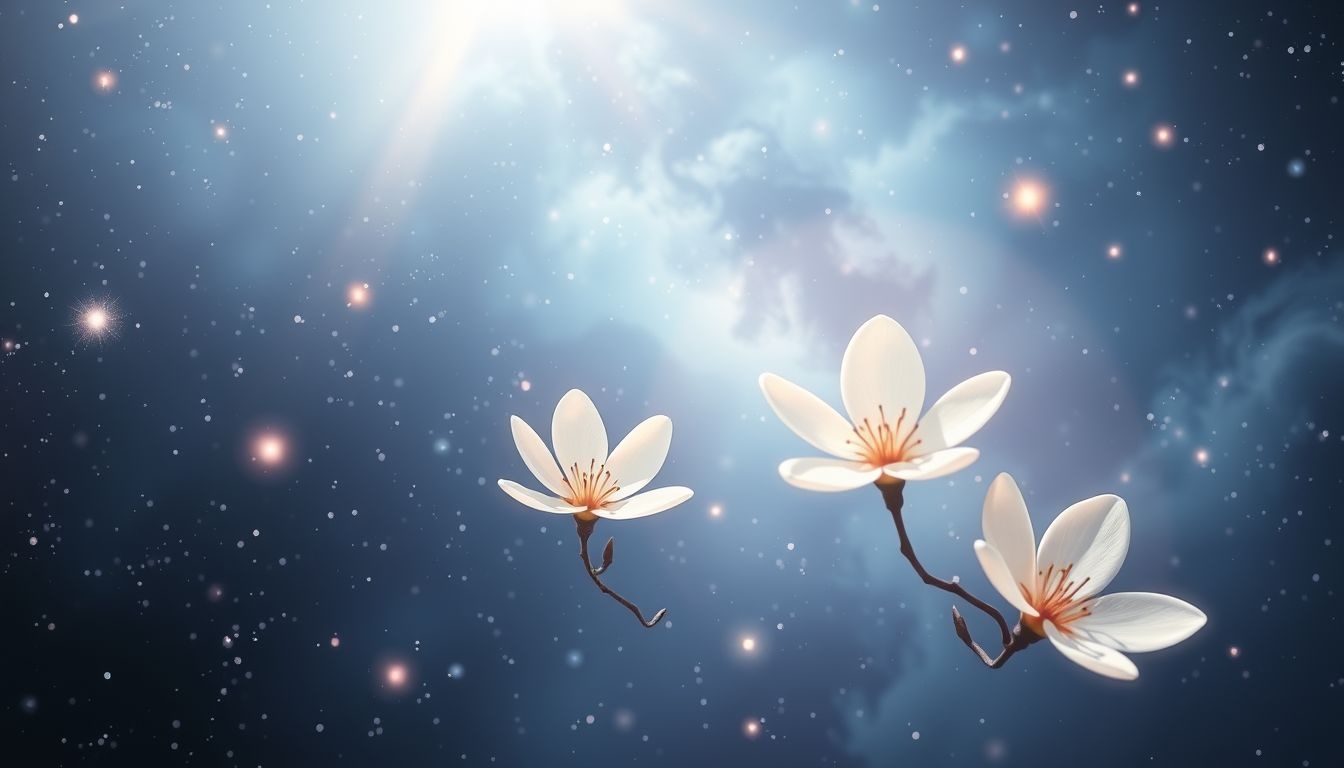 Dromen over witte bloemen symboliseren zuiverheid en nieuwe liefde.