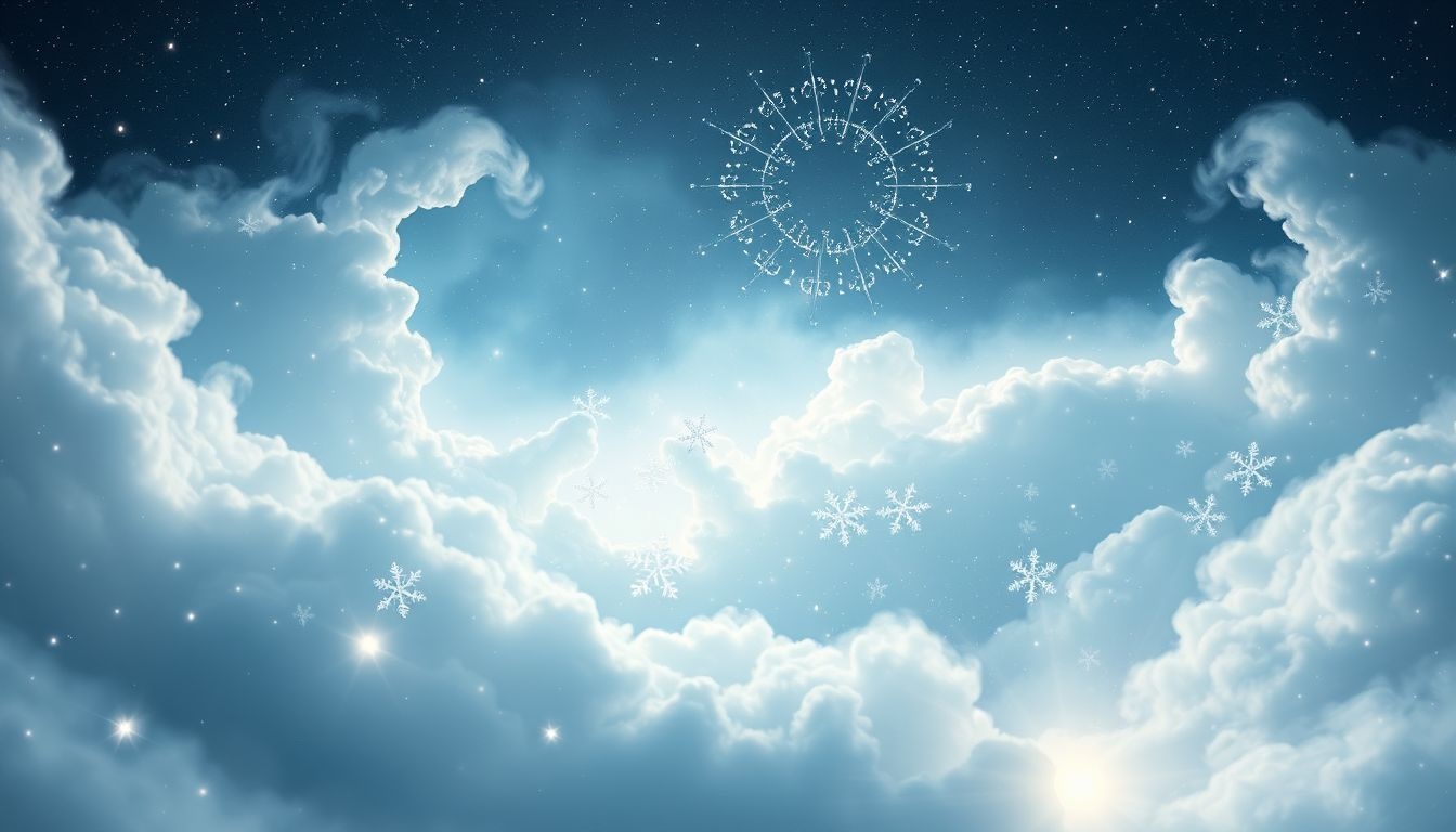 Dromen over witte sneeuw symboliseren zuivering en een frisse start.