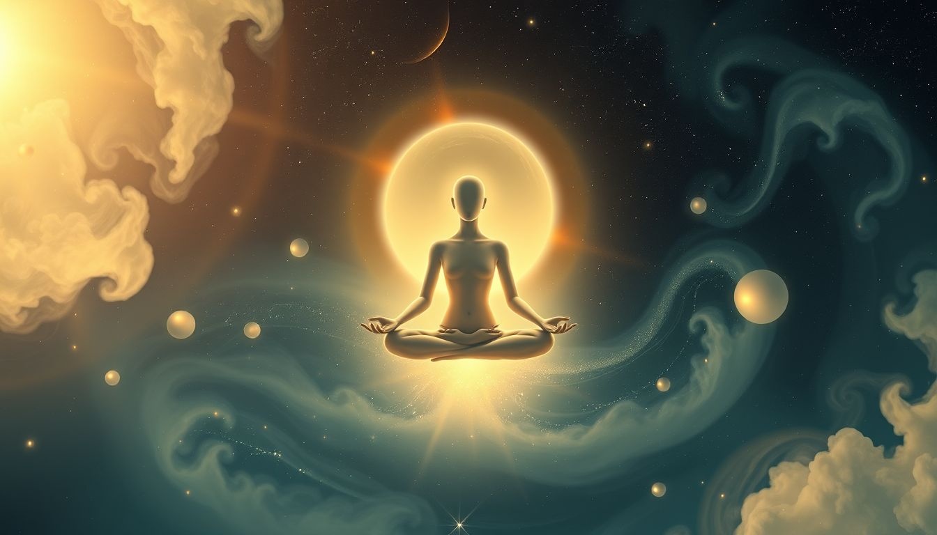 Zitten in dromen symboliseert vaak introspectie en tijdelijke passiviteit.