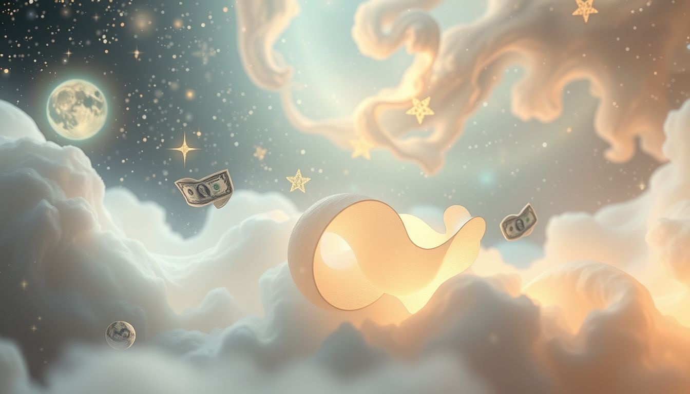 Droom over dollarbiljetten symboliseert onverwachte financiële kansen.