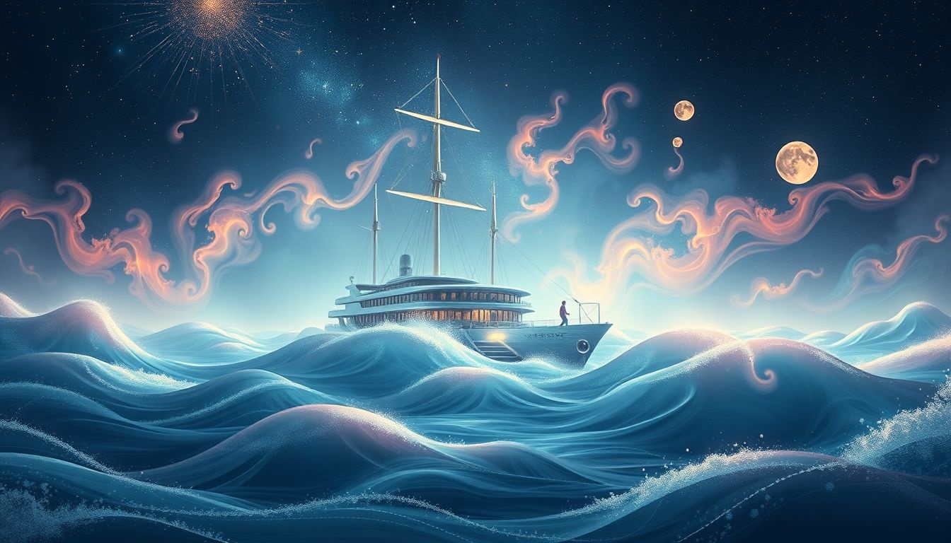 Droom over zeeschip charteren symboliseert verlangen naar gezamenlijke vrijheid.