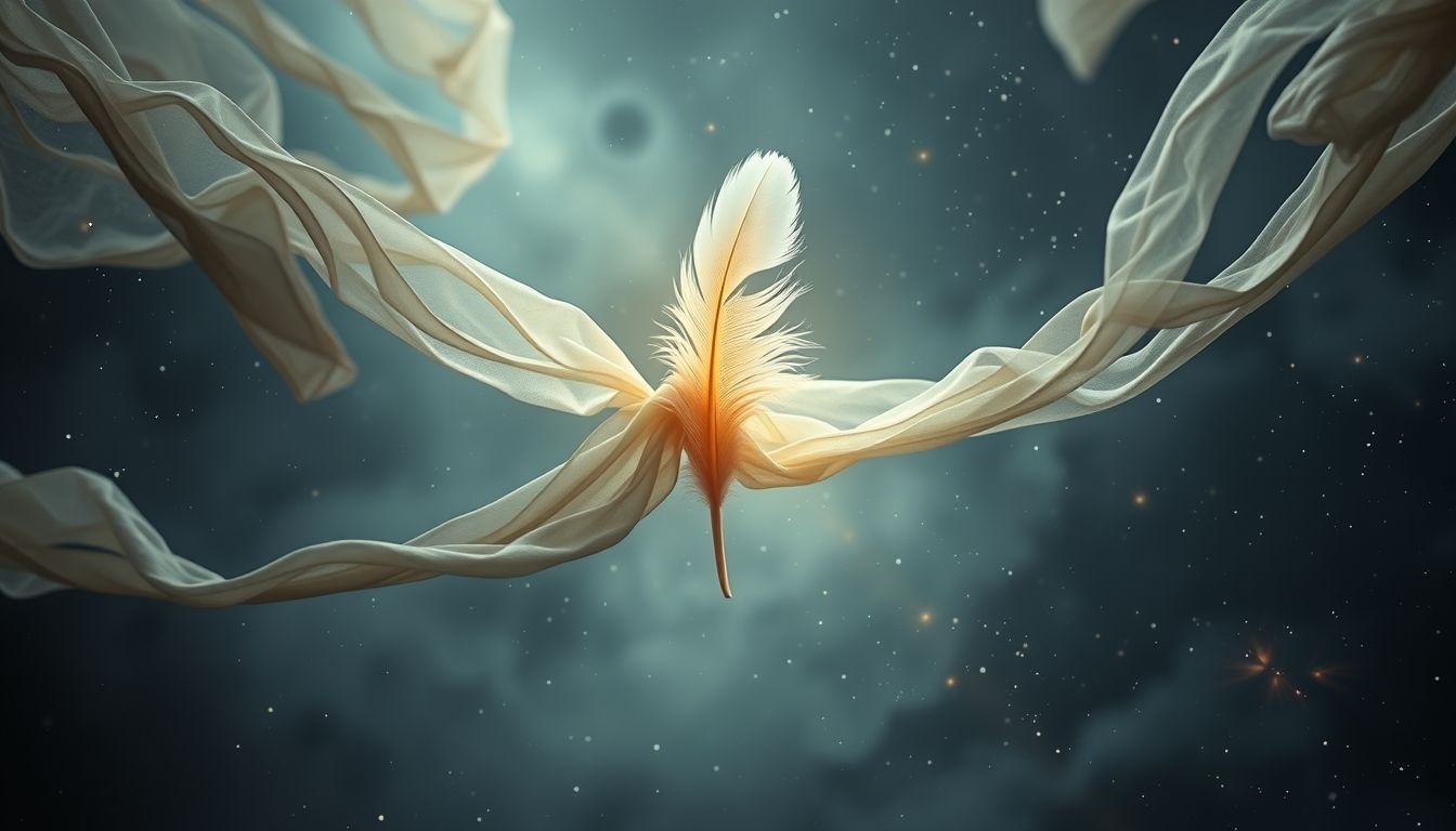 Een ganzenveer in je kleding symboliseert onverwachte vrijheid en creativiteit.