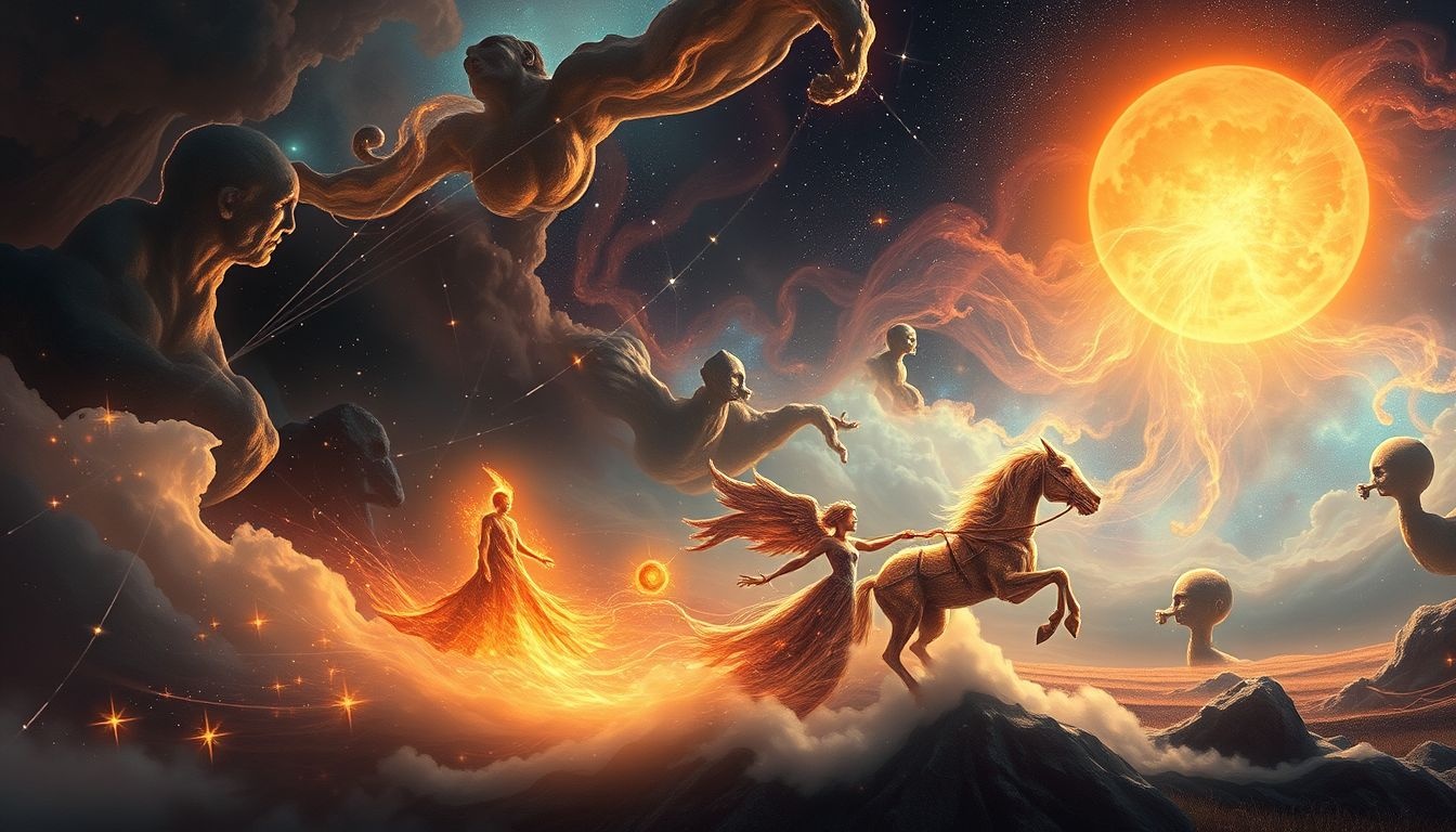 Droomkarren onder brandende zon symboliseren doorzettingsvermogen en uitdagingen.