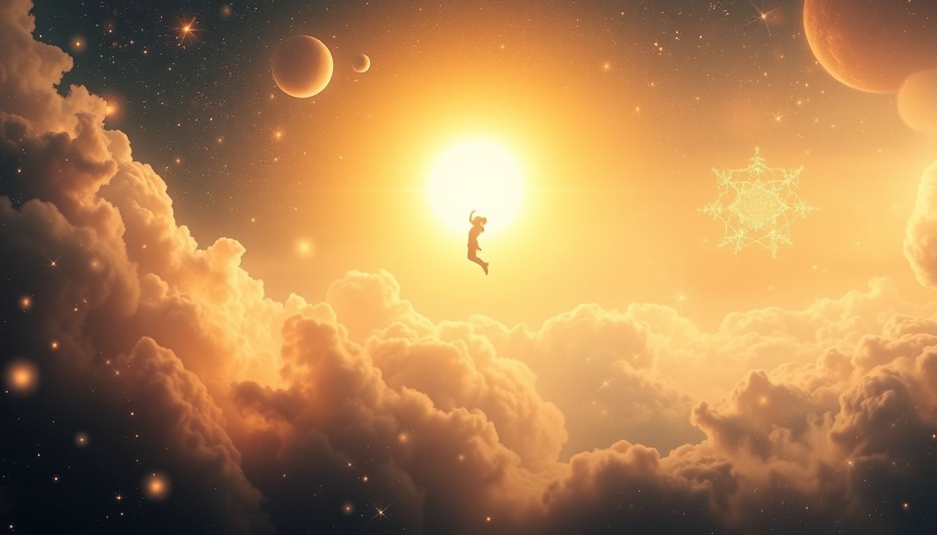 Vliegen naar de zon symboliseert verlangen naar ultieme vrijheid en kracht.