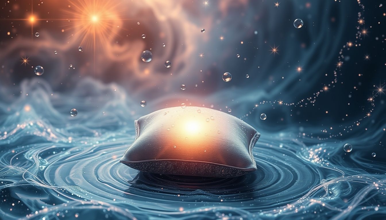 Een klein kussen wassen symboliseert het reinigen van je zorgen.