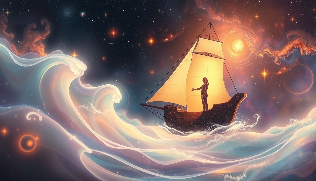 Dromen over charteren symboliseert avontuur en romantiek op zee.