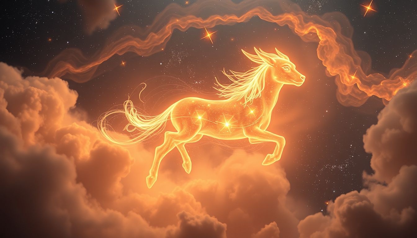 Een gloeiend dier symboliseert innerlijke kracht en passie.