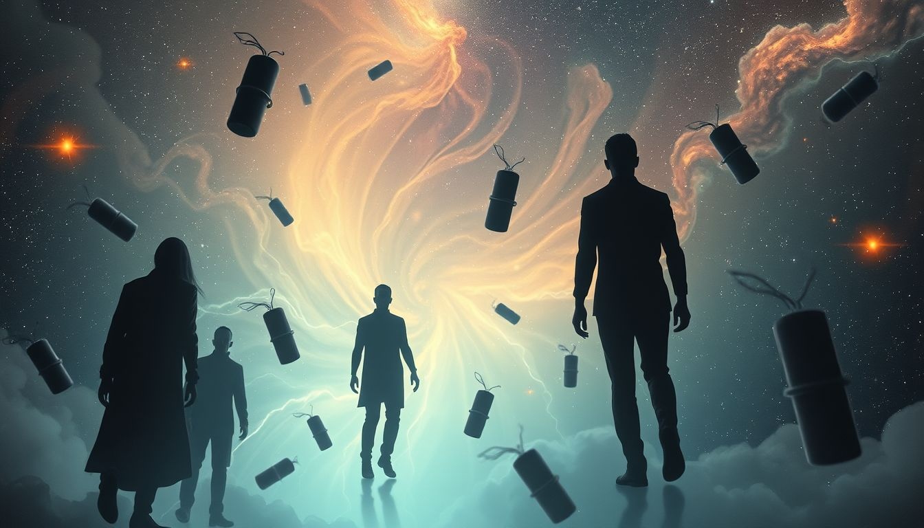 Iemand met dynamiet zien duidt op verborgen spanningen en conflicten.