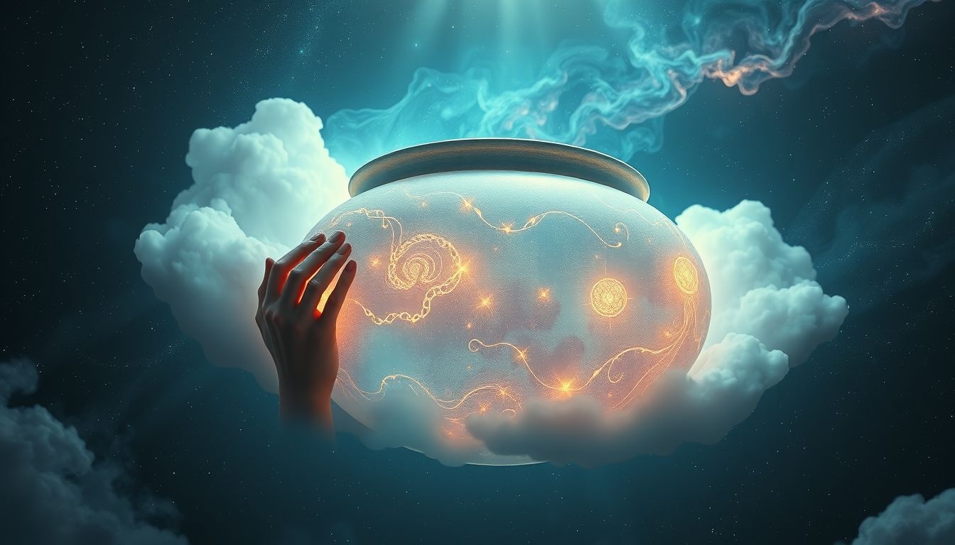 Het versieren van een grote pot symboliseert creatieve zelfexpressie en groei.
