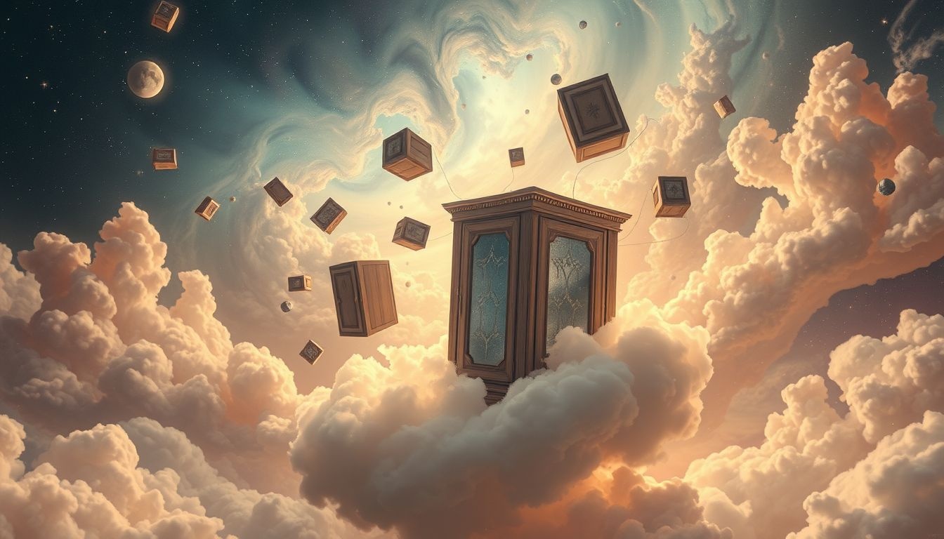 Een dressoir repareren symboliseert het herstellen van persoonlijke herinneringen.