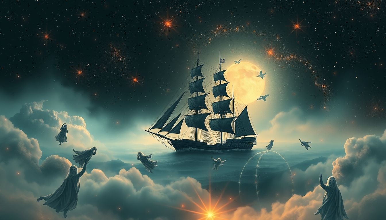 Een muiterij op een gecharterd schip symboliseert innerlijke rebellie.