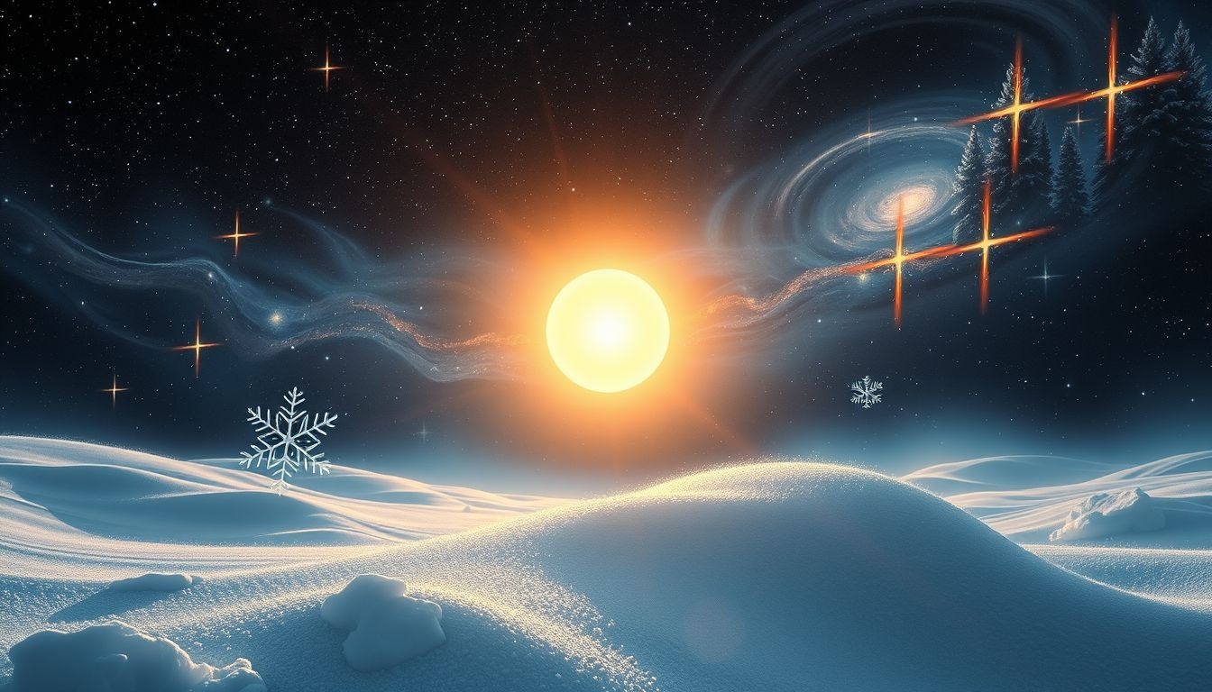 Dromen over zon in winter symboliseren hoop en innerlijke kracht.