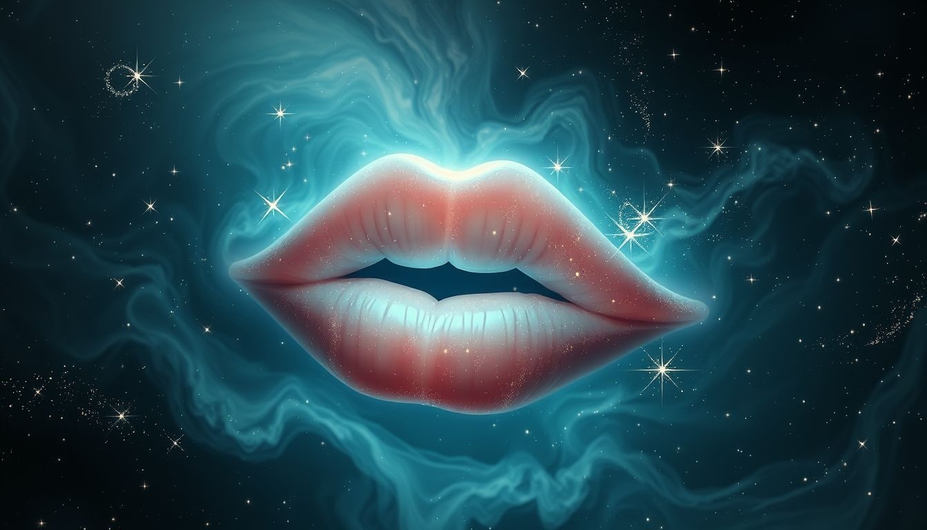 Dromen over lippen zonder mond symboliseren onuitgesproken gevoelens en geheimen.
