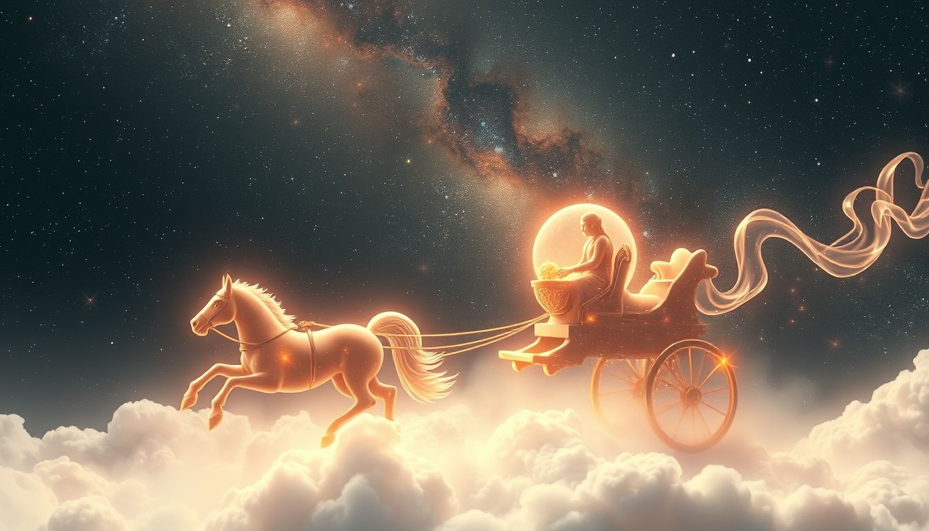 Een mens als trekdier symboliseert last en controleverlies.