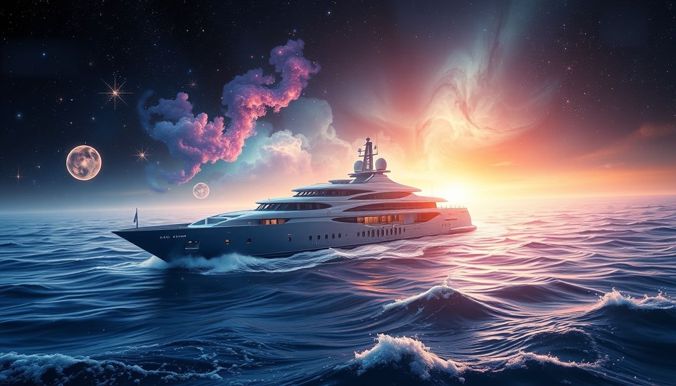 Zeilen op een luxe jacht symboliseert vrijheid en succes.